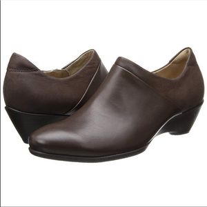 Ecco Coffee Sculptured 45 Slip On Bootie